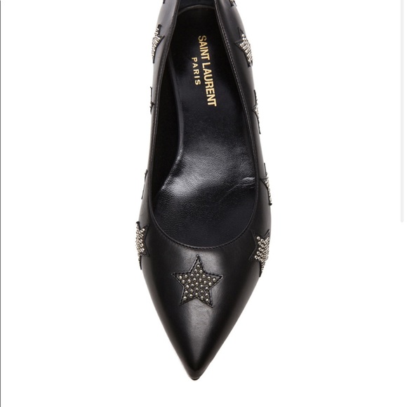 ysl flats black